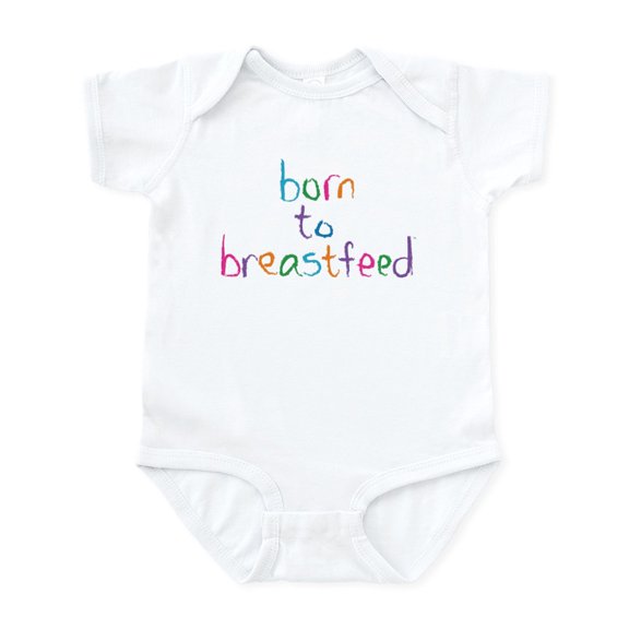 CafePress - Born To Breastfeed Infant Bodysuit - Baby Light Bodysuit, Size Newborn - 24 Months
