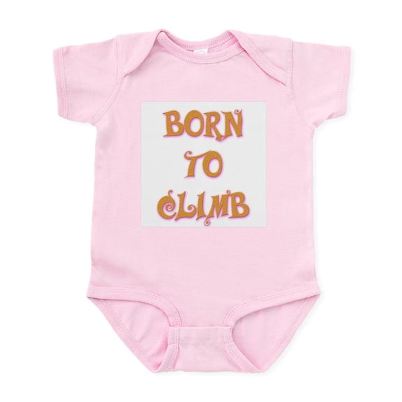 CafePress - Born To Climb 2 Infant Bodysuit - Baby Light Bodysuit, Size Newborn - 24 Months