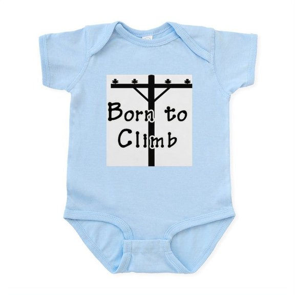 CafePress - Born To Climb Infant Bodysuit - Baby Light Bodysuit, Size Newborn - 24 Months