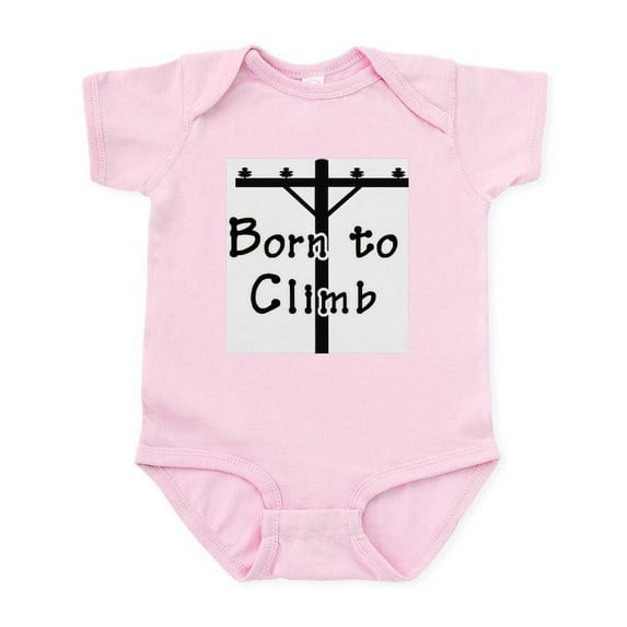 CafePress - Born To Climb Infant Bodysuit - Baby Light Bodysuit, Size Newborn - 24 Months