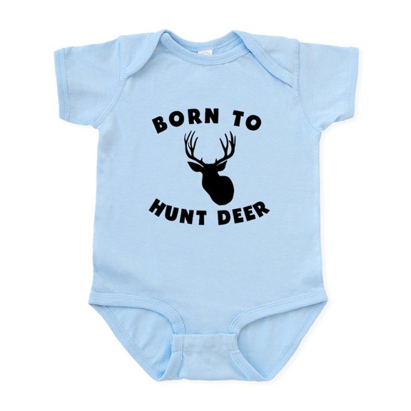 CafePress - Born To Hunt Deer Body Suit - Baby Light Bodysuit, Size Newborn - 24 Months