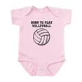 thumbnail image 1 of CafePress - Born To Play Volleyball Infant Bodysuit - Baby Light Bodysuit, Size Newborn - 24 Months, 1 of 4