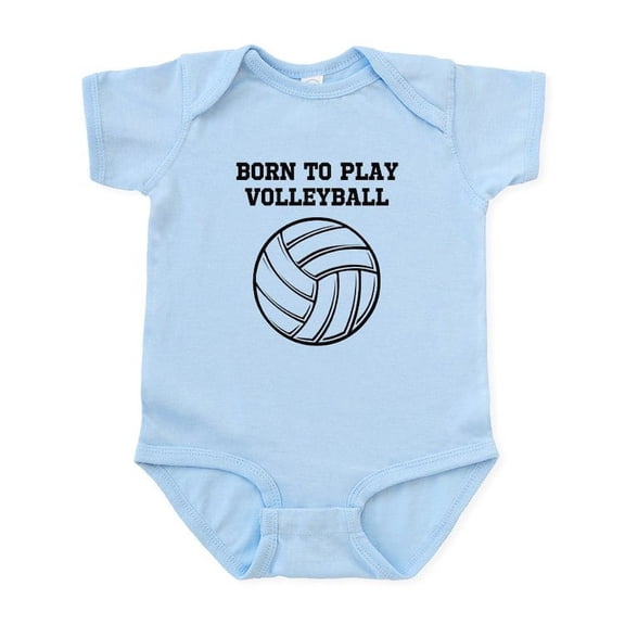 CafePress - Born To Play Volleyball Infant Bodysuit - Baby Light Bodysuit, Size Newborn - 24 Months
