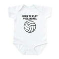 thumbnail image 1 of CafePress - Born To Play Volleyball Infant Bodysuit - Baby Light Bodysuit, Size Newborn - 24 Months, 1 of 4