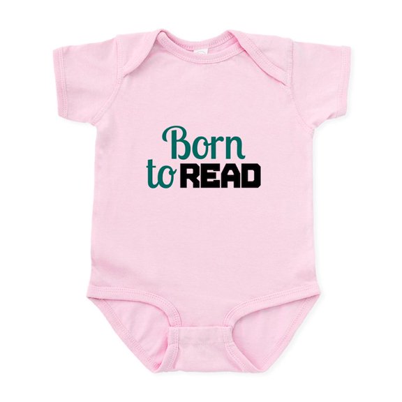 CafePress - Born To Read Body Suit - Baby Light Bodysuit, Size Newborn - 24 Months