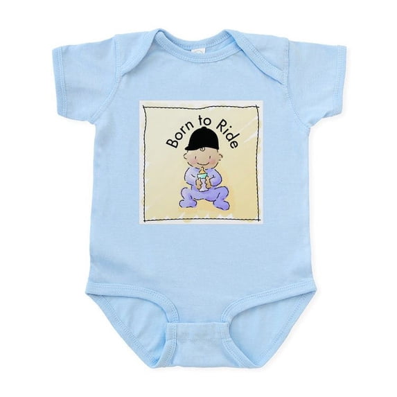 CafePress - Born To Ride Infant Bodysuit - Baby Light Bodysuit, Size Newborn - 24 Months
