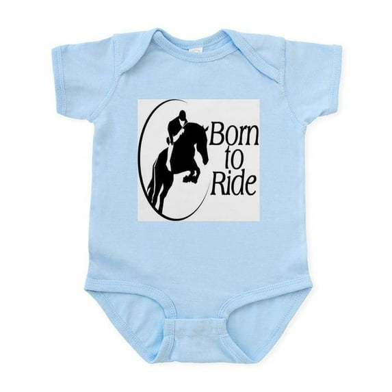 CafePress - Born To Ride Infant Bodysuit - Baby Light Bodysuit, Size Newborn - 24 Months