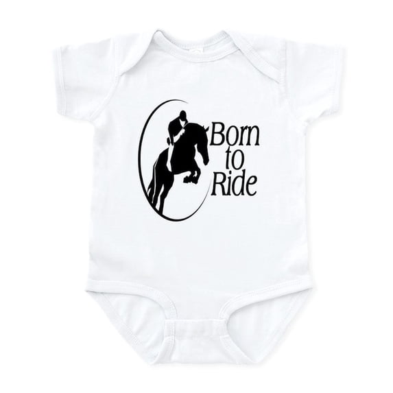 CafePress - Born To Ride Infant Bodysuit - Baby Light Bodysuit, Size Newborn - 24 Months