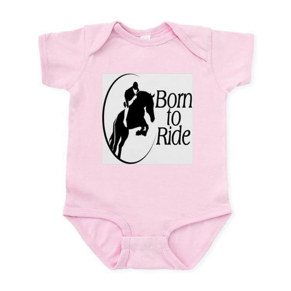 CafePress - Born To Ride Infant Bodysuit - Baby Light Bodysuit, Size Newborn - 24 Months