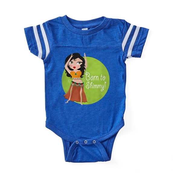 CafePress - Born To Shimmy - Cute Infant Baby Football Bodysuit