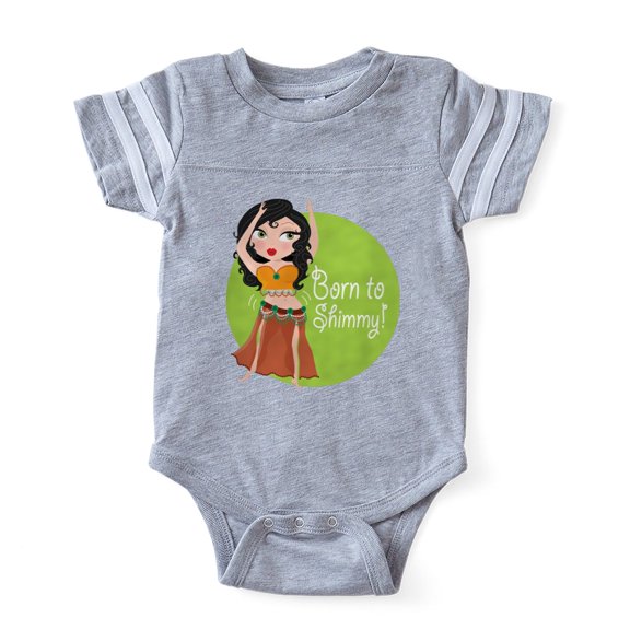 CafePress - Born To Shimmy - Cute Infant Baby Football Bodysuit
