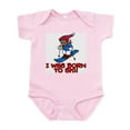 thumbnail image 1 of CafePress - Born To Ski Jacob Infant Creeper - Baby Light Bodysuit, Size Newborn - 24 Months, 1 of 4