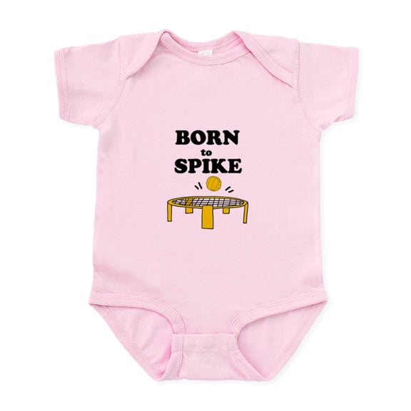 CafePress - Born To Spike Spikeball Art Body Suit - Baby Light Bodysuit, Size Newborn - 24 Months