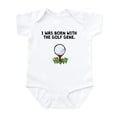 thumbnail image 1 of CafePress - Born With The Golf Gene Body Suit - Baby Light Bodysuit, Size Newborn - 24 Months, 1 of 4