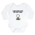 thumbnail image 1 of CafePress - Born With The Golf Gene Body Suit - Long Sleeve Cotton Baby Bodysuit, 1 of 4