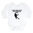 thumbnail image 1 of CafePress - Born With The Lacrosse Gene Body Suit - Long Sleeve Cotton Baby Bodysuit, 1 of 4