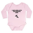 thumbnail image 1 of CafePress - Born With The Running Gene Body Suit - Long Sleeve Cotton Baby Bodysuit, 1 of 4