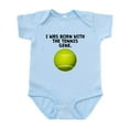 thumbnail image 1 of CafePress - Born With The Tennis Gene Body Suit - Baby Light Bodysuit, Size Newborn - 24 Months, 1 of 4