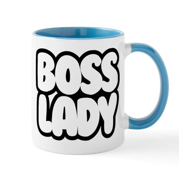 CafePress - Boss Lady - 11 oz Ceramic Mug - Novelty Coffee Tea Cup