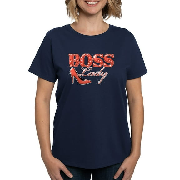 CafePress - Boss Lady Bling T Shirt - Women's Traditional Fit Dark T-Shirt