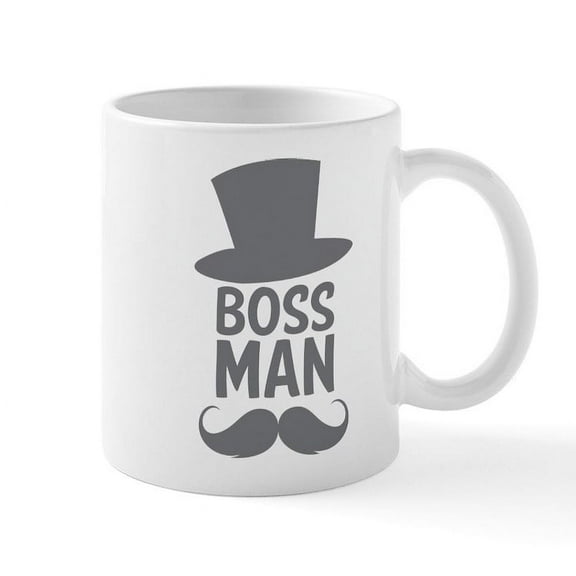 CafePress - Boss Man Mug - 11 oz Ceramic Mug - Novelty Coffee Tea Cup