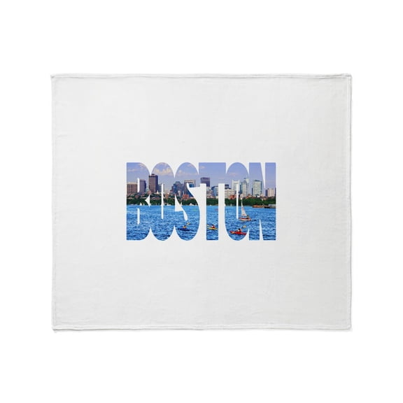 CafePress - Boston Back Bay Skyline Throw Blanket - Soft Fleece Throw Blanket, 50"x60" for All Ages