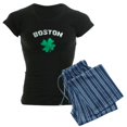 thumbnail image 1 of CafePress - Boston Clover Women's Dark Pajamas - Women's Short Sleeve Print T-Shirt and Pants Dark Cotton Pajama Set, 1 of 7