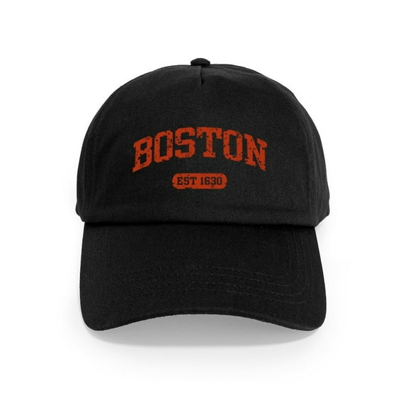 CafePress - Boston EST 1630 Cap - Adjustable 100% Brushed Unisex Casual Cotton Baseball Cap, Beige, 1