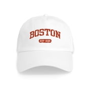 CafePress - Boston EST 1630 Cap - Adjustable 100% Brushed Unisex Casual Cotton Baseball Cap, Beige, 1