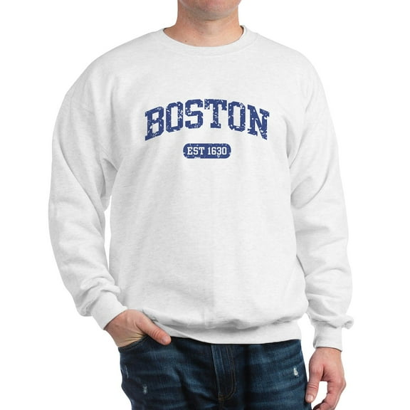 CafePress - Boston EST 1630 Sweatshirt - Crew Neck Sweatshirt