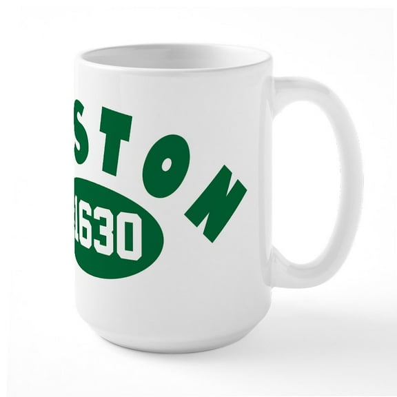 CafePress - Boston Mugs - 15 oz Ceramic Large White Novelty Mug