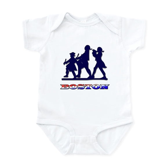 CafePress - Boston Patriot Infant Bodysuit - Baby Light Bodysuit, Size Newborn - 24 Months