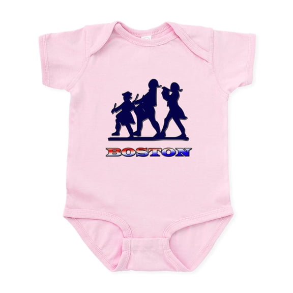 CafePress - Boston Patriot Infant Bodysuit - Baby Light Bodysuit, Size Newborn - 24 Months