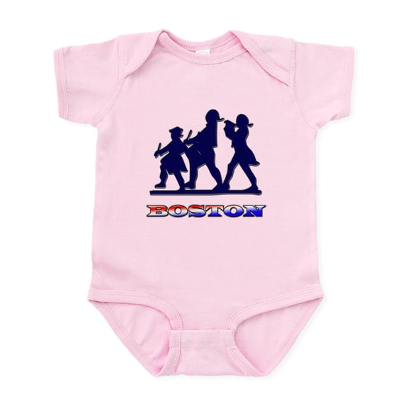 CafePress - Boston Patriot Infant Bodysuit - Baby Light Bodysuit, Size Newborn - 24 Months