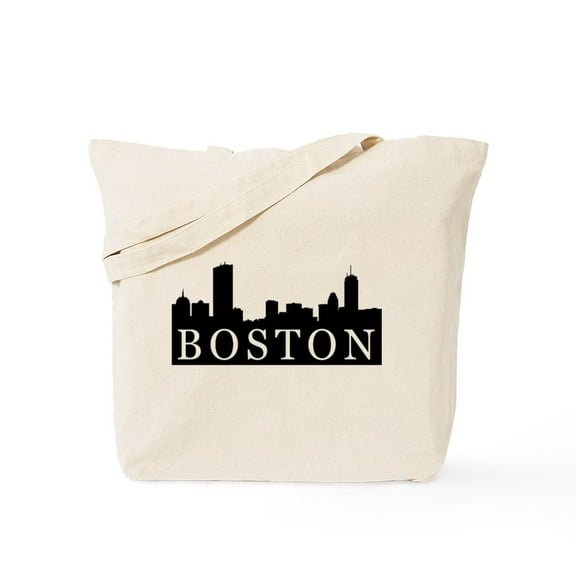 CafePress - Boston Skyline Tote Bag - Unisex Canvas Tote Bag, Beige, 1-Piece
