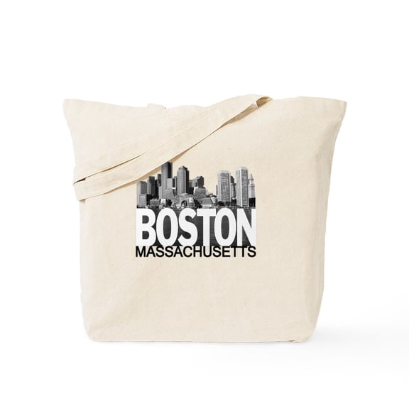 CafePress - Boston Skyline Tote Bag - Unisex Canvas Tote Bag, Beige, 1-Piece