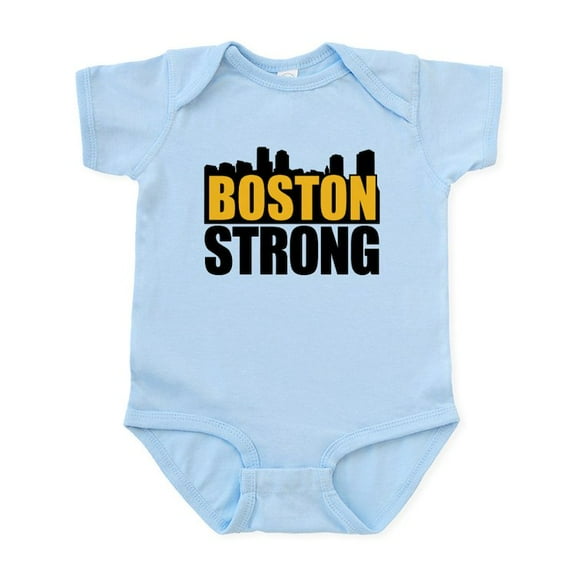 CafePress - Boston Strong Gold Black Body Suit - Baby Light Bodysuit, Size Newborn - 24 Months