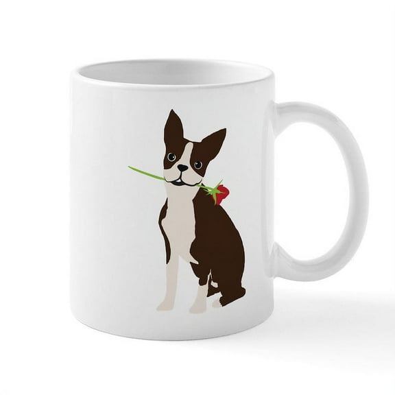 CafePress - Boston Terrier - 11 oz Ceramic Mug - Novelty Coffee Tea Cup