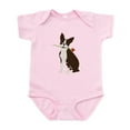 thumbnail image 1 of CafePress - Boston Terrier Baby Light Bodysuit - Baby Light Bodysuit, Size Newborn - 24 Months, 1 of 4