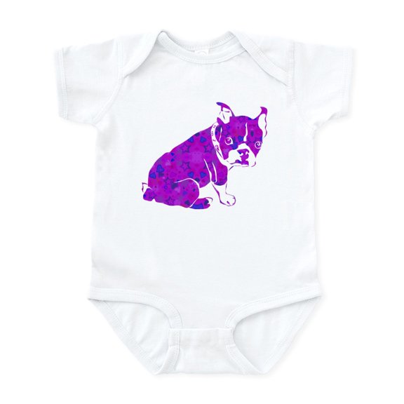 CafePress - Boston Terrier Body Suit - Baby Light Bodysuit, Size Newborn - 24 Months