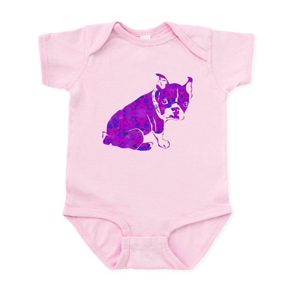 CafePress - Boston Terrier Body Suit - Baby Light Bodysuit, Size Newborn - 24 Months