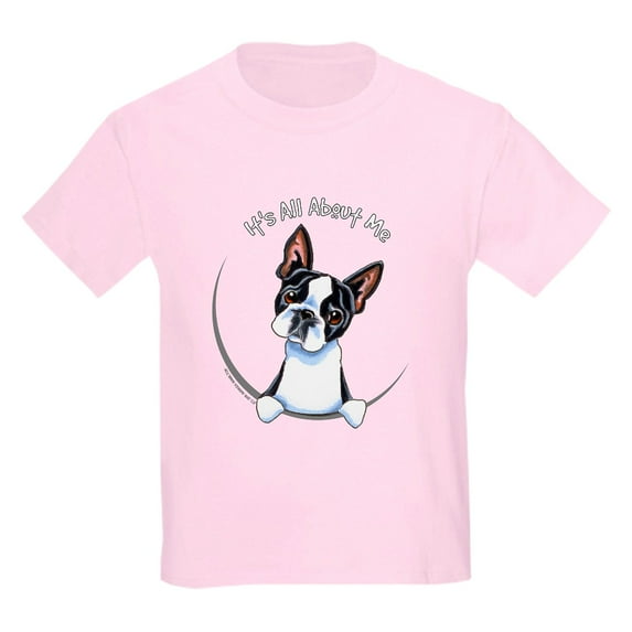 CafePress - Boston Terrier IAAM Full Kids Light T Shirt - Light T-Shirt Kids XS-XL