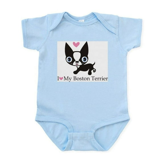 CafePress - Boston Terrier Infant Bodysuit - Baby Light Bodysuit, Size Newborn - 24 Months