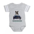 thumbnail image 1 of CafePress - Boston Terrier LOL - Cute Infant Baby Football Bodysuit, 1 of 3
