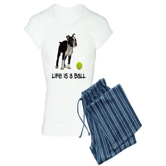 CafePress - Boston Terrier Life - Women's Light Pajamas