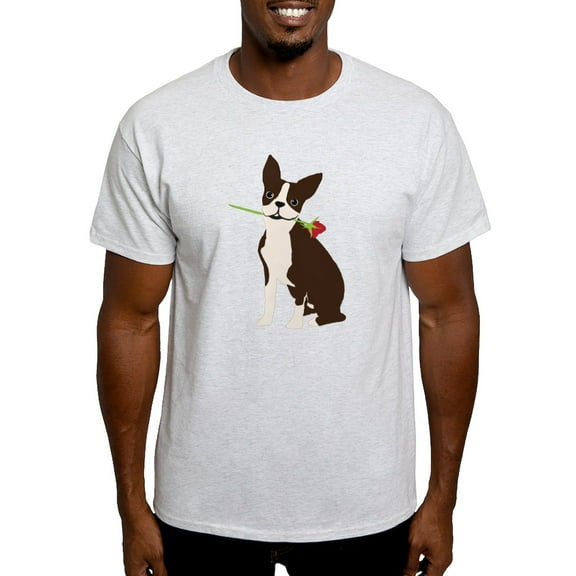 CafePress - Boston Terrier Light T Shirt - Men's Classic Graphic T-Shirt