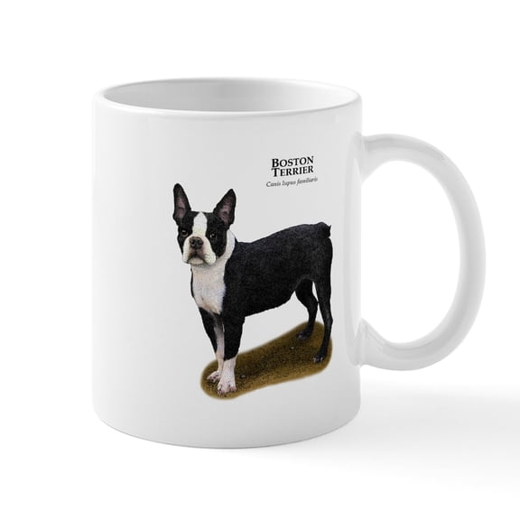 CafePress - Boston Terrier Mug - 11 oz Ceramic Mug - Novelty Coffee Tea Cup