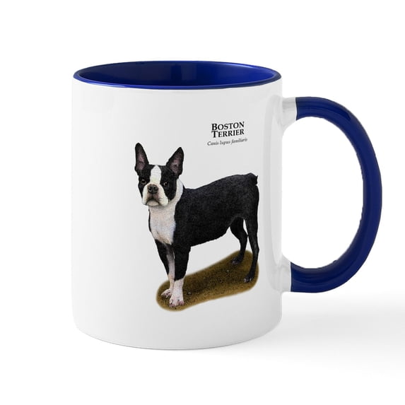 CafePress - Boston Terrier Mug - 11 oz Ceramic Mug - Novelty Coffee Tea Cup