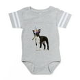 thumbnail image 1 of CafePress - Boston Terrier Party - Cute Infant Baby Football Bodysuit, 1 of 3