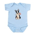 thumbnail image 1 of CafePress - Boston Terrier Rose Infant Bodysuit - Baby Light Bodysuit, Size Newborn - 24 Months, 1 of 4